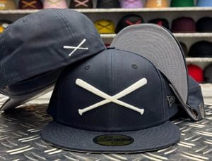 Crossed Bats Logo British Millerain 59Fifty Fitted Hat by JustFitteds x New Era