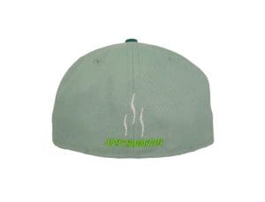 Crossed Bats Logo Green Tea 59Fifty Fitted Hat by JustFitteds x New Era Back