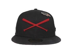 Crossed Bats Logo Lumberjack Waxed 59Fifty Fitted Hat by JustFitteds x New Era