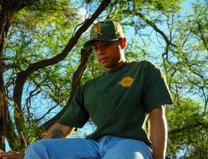 Kamehameha Woodland Camo Yellow 59Fifty Fitted Hat by Fitted Hawaii x New Era
