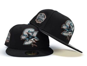 San Jose Sharks 2015 Stadium Series Black 59Fifty Fitted Hat by NHL x New Era