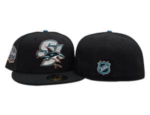 San Jose Sharks 2015 Stadium Series Black 59Fifty Fitted Hat by NHL x New Era Back