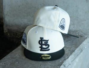 St. Louis Cardinals 1996 All-Star Game Off White Black 59Fifty Fitted Hat by MLB x New Era Back