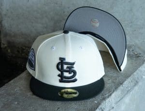 St. Louis Cardinals 1996 All-Star Game Off White Black 59Fifty Fitted Hat by MLB x New Era Front