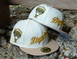 Arizona Diamondbacks 1998 Inaugural Season Off White Khaki 59Fifty Fitted Hat by MLB x New Era Patch