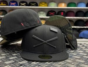 Crossed Bats Logo Rubber 59Fifty Fitted Hat by JustFitteds x New Era