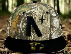 North Star Realtree Edge Black 59Fifty Fitted Hat by Noble North x New Era Front