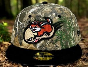 Peanut Squadron Realtree Edge Black 59Fifty Fitted Hat by Noble North x New Era Front
