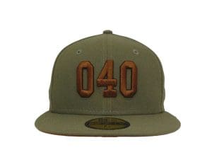 040 Olive 59Fifty Fitted Hat by JustFitteds x New Era