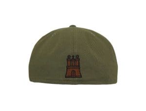040 Olive 59Fifty Fitted Hat by JustFitteds x New Era Back