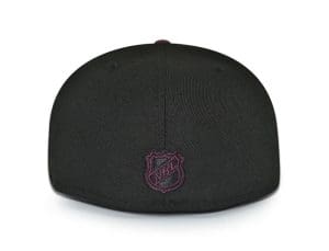 Anaheim Ducks Black Chrome Teal 59Fifty Fitted Hat by NHL x New Era Back