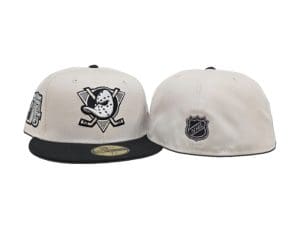 Anaheim Mighty Ducks 10 Years Stone Black 59Fifty Fitted Hat by NHL x New Era Back