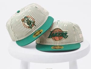 Just Caps NBA Seersucker 59Fifty Fitted Hat Collection by NBA x New Era Front