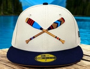 Lake Paddles Stone Lakeside Blue 59Fifty Fitted Hat by Noble North x New Era Front