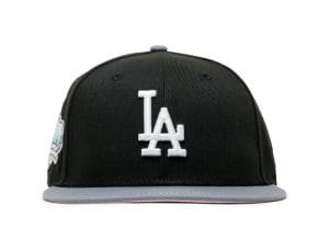 Los Angeles Dodgers Dodger Stadium 40th Anniversary Black Grey 59Fifty Fitted Hat by MLB x New Era