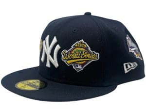 New York Yankees 27x Champions Navy Blue 59Fifty Fitted Hat by MLB x New Era Left
