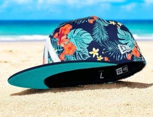 North Star Beach Floral 59Fifty Fitted Hat by Noble North x New Era Left