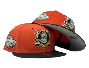 Anaheim Ducks Stanley Cup Champions Orange 59Fifty Fitted Hat by NHL x New Era