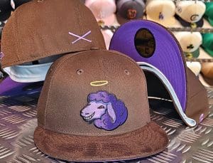 Black Sheep Brown Purple 59Fifty Fitted Hat by JustFitteds x New Era Front