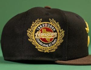 Houston Astros Ziegenbock Black Walnut 59Fifty Fitted Hat by MLB x New Era Patch