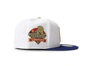 Los Angeles Dodgers 2024 World Series Champions Chrome Gold 59Fifty Fitted Hat by MLB x New Era Patch