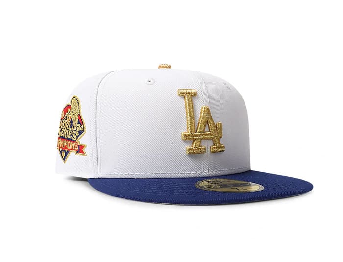 New Era MLB 2024 59FIFTY Fi CAP キャップ Los Angeles Dodgers 2024 World Series Champions Trophy Side