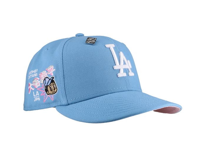 Los Angeles Dodgers Shohei Ohtani Blue Pink 59Fifty Fitted