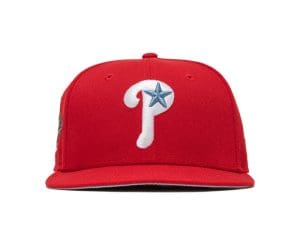 Philadelphia Phillies 1993 World Series Scarlet Grey 59Fifty Fitted Hat by MLB x New Era