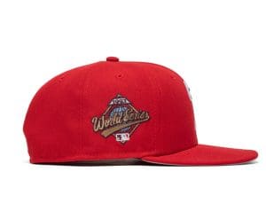 Philadelphia Phillies 1993 World Series Scarlet Grey 59Fifty Fitted Hat by MLB x New Era Patch