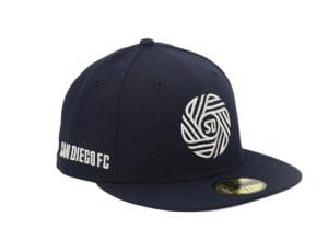 San Diego Football Club SDFC Logo Dark Navy 59Fifty Fitted Hat by MLS x New Era Front