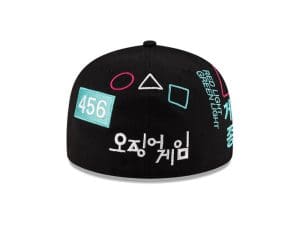 Squid Game Black 59Fifty Fitted Hat by Netflix x New Era Back