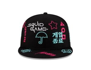 Squid Game Black 59Fifty Fitted Hat by Netflix x New Era Front