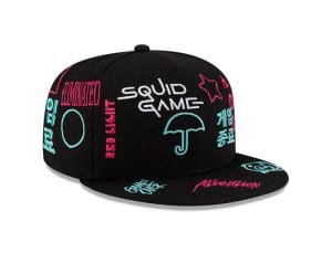 Squid Game Black 59Fifty Fitted Hat by Netflix x New Era Right