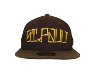 St. Pauli Trucker Cali Brown 59Fifty Fitted Hat by JustFitteds x New Era