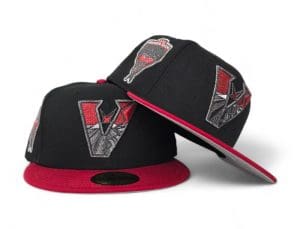 Arizona Diamondbacks 1998 Inaugural Season Black Red 59Fifty Fitted Hat by MLB x New Era