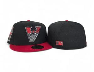 Arizona Diamondbacks 1998 Inaugural Season Black Red 59Fifty Fitted Hat by MLB x New Era Back
