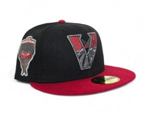 Arizona Diamondbacks 1998 Inaugural Season Black Red 59Fifty Fitted Hat by MLB x New Era Front