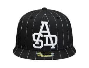 ASD Culture Black Pinstripe 59Fifty Fitted Hat by Fitted Hawaii x New Era