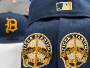 Detroit Tigers Tiger Stadium Oceanside Blue 59Fifty Fitted Hat by MLB x New Era Patch