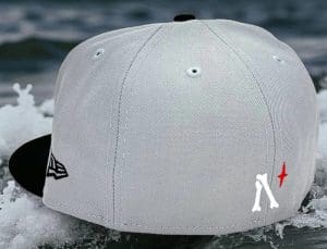 Great White North Grey Black 59Fifty Fitted Hat by Noble North x New Era Back
