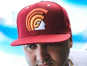 Mua Cardinal White Orange 59Fifty Fitted Hat by Fitted Hawaii x New Era Front
