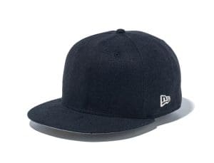 New Era Basic French Linen Black 59Fifty Fitted Hat by New Era Front