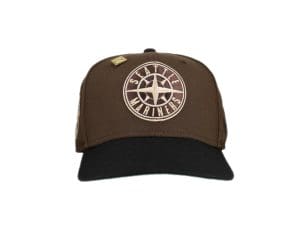 Seattle Mariners 2023 ASG Walnut Green Metallic 59Fifty Fitted Hat by MLB x New Era Front