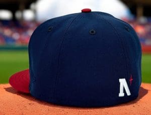 Spitballers Oceanside Pinot Red 59Fifty Fitted Hat by Noble North x New Era Back