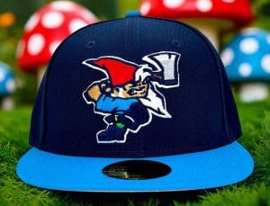 Swinging Gnome Oceanside Blue Fanatic 59Fifty Fitted Hat by Noble North x New Era Front