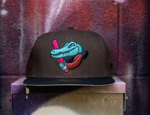 Alligator Dark Brown Black 59Fifty Fitted Hat by Uprok x Dionic x New Era
