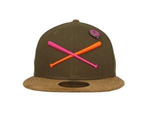 Crossed Bats Logo Donut Lover 59Fifty Fitted Hat by JustFitteds x New Era