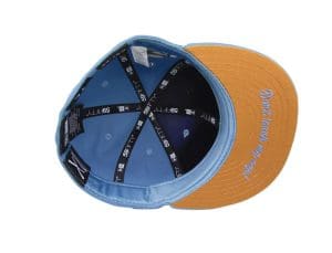 Crossed Bats Logo Serene Blue 59Fifty Fitted Hat by JustFitteds x New Era Bottom