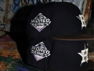 Houston Astros 2019 World Series Navy Mocha 59Fifty Fitted Hat by MLB x New Era Patch