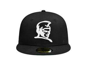 Kamehameha Black Lime Kelly Green 59Fifty Fitted Hat by Fitted Hawaii x New Era Front